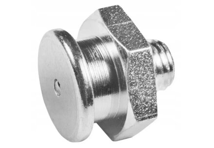 M1 Mazacia hlavica plochá M10x1 s guľatou hlavou priemer hlavy 16mm